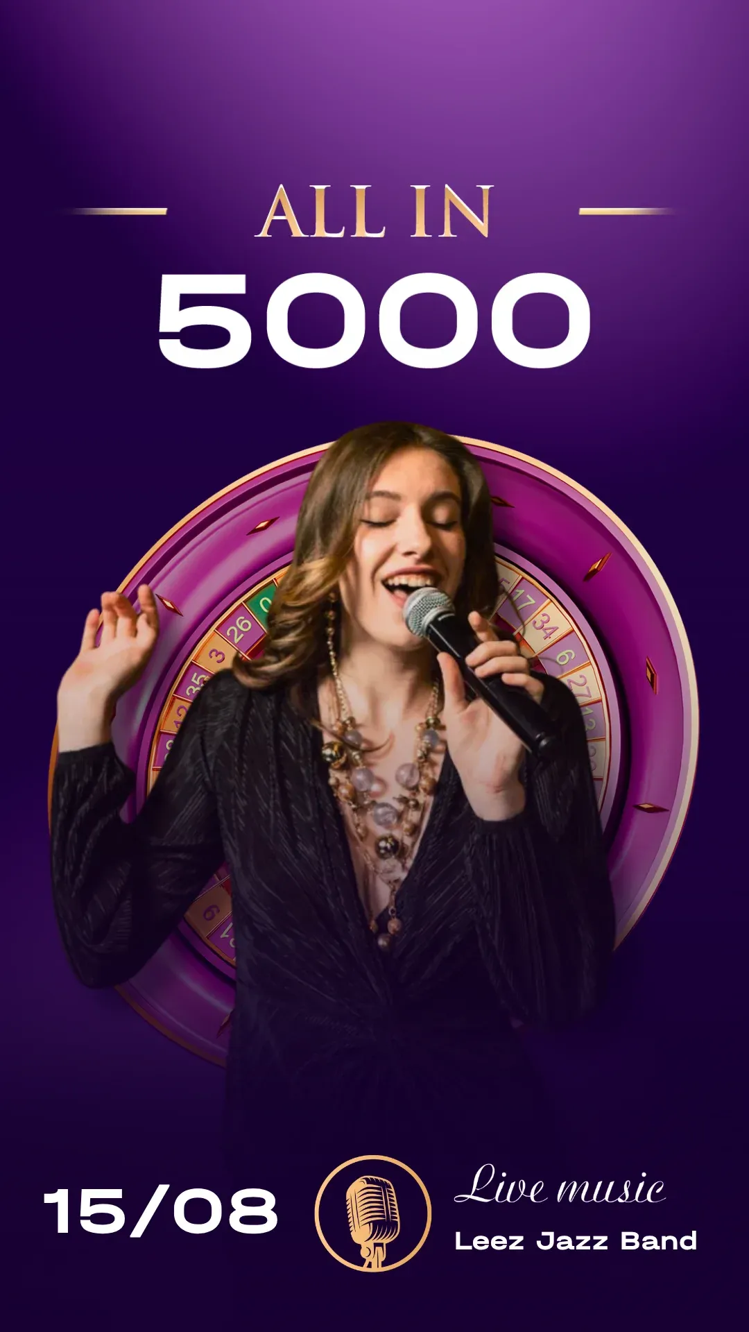 ALL IN — 5 000. Live music