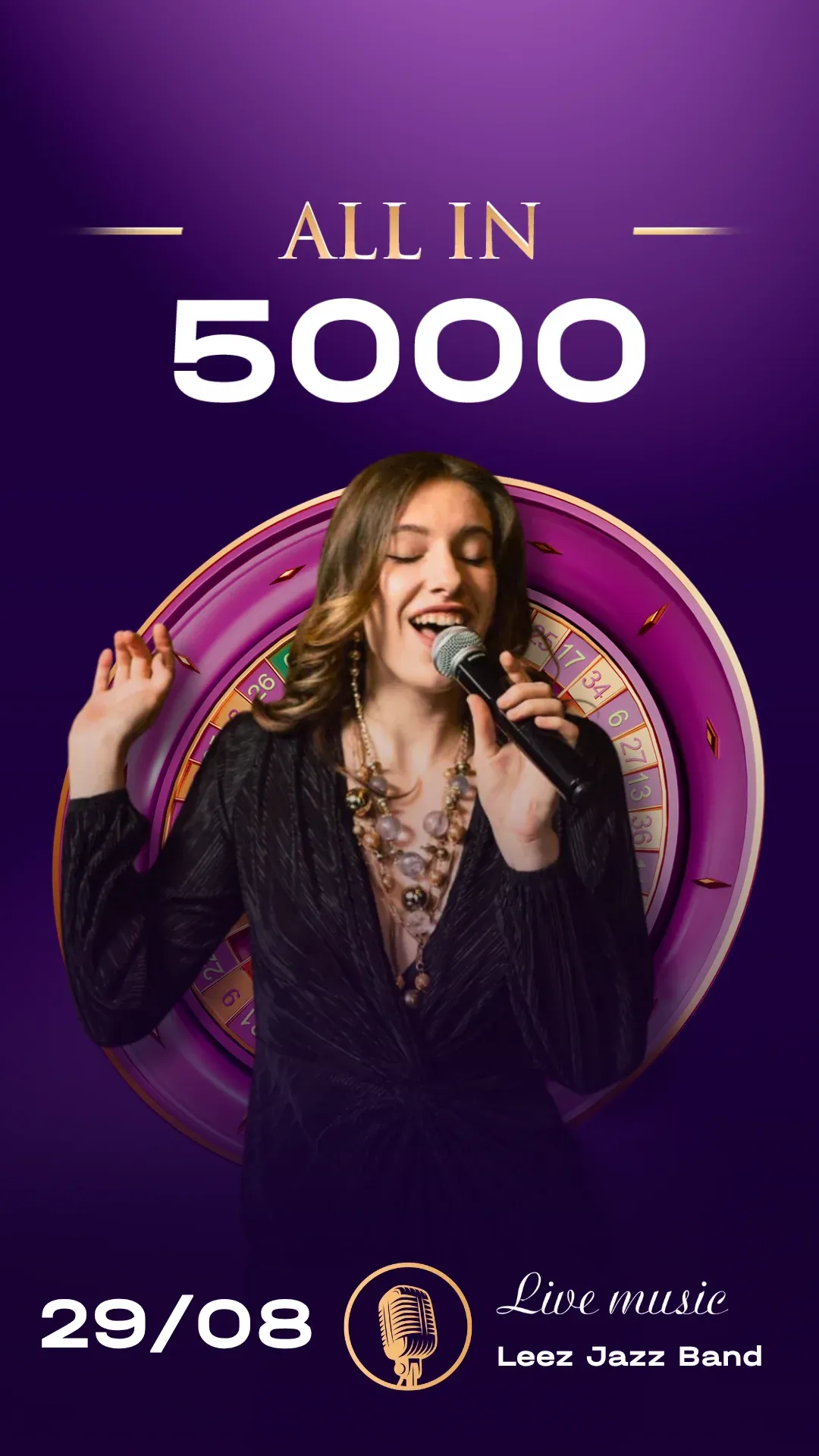 ALL IN — 5 000. Live music