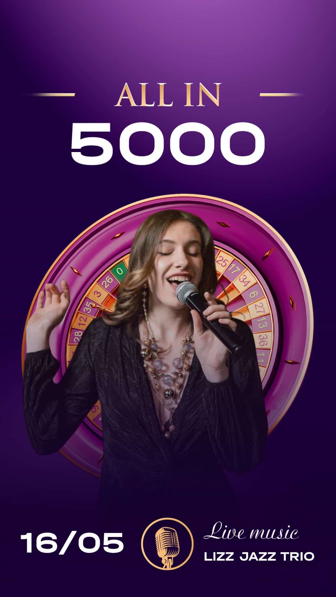 ALL IN — 5000. Live music
