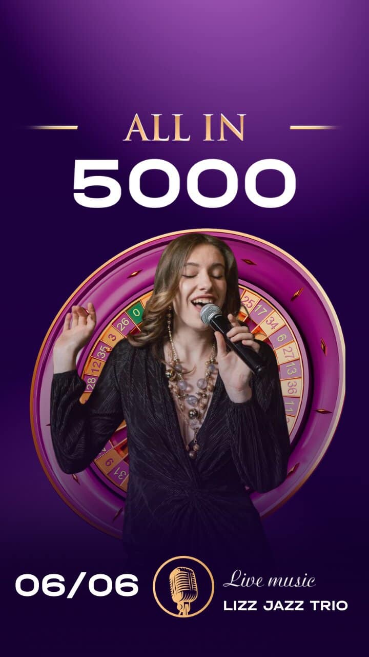 ALL IN — 5000. Live music
