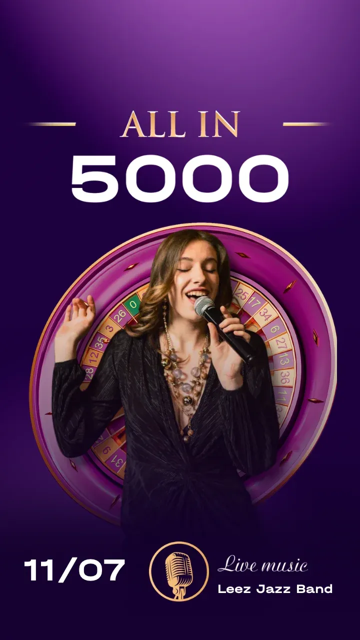 ALL IN — 5 000. Live music